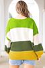 Picture of CURVY GIRL STRIPE PATCHWORK SWEATER